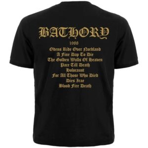 Метъл тениска Bathory "Blood Fire Death" черна - Hover Image