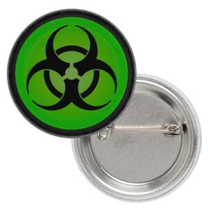 !!!Значка на Biohazard със знака в зелено