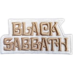 Официална везана метъл нашивка на Black Sabbath със златисто лого