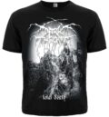 Предна част на тениска Darkthrone с планински пейзаж