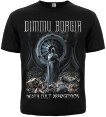 Лице на черна метъл тениска Dimmu Borgir Death Cult Armageddon с голяма щампа