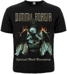 Лице на черна метъл тениска Dimmu Borgir с ангел от албума Spiritual Black Dimensions