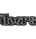 Малка рок нашивка The Doors Logo с бяла бродерия