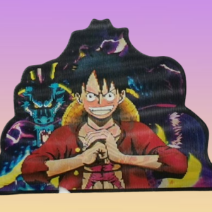One Piece малък 3D стикер с Luffy