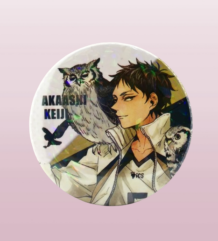 Haikyuu!! Keiji Akaashi холограмна значка