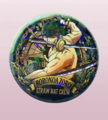 One Piece Zoro Холограмна значка 3 лв