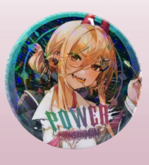 Холограмна Значка Power от Chainsaw Man