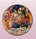 Метална голяма значка на Ace от One Piece