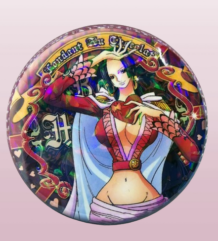 Метална значка с Nico Robin от One Piece