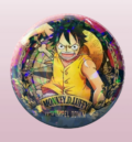 Холограмна голяма значка Луфи One Piece
