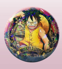 Холограмна голяма значка Луфи One Piece