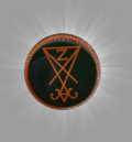 Метална пин значка Sigil of Lucifer, сигил