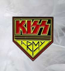 Метална пин значка KISS Army, рядък модел