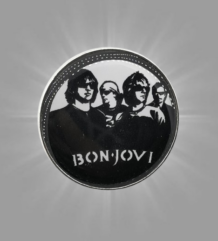 Метална пин значка с групата Bon Jovi