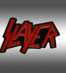 Метална пин значка с логото на Slayer