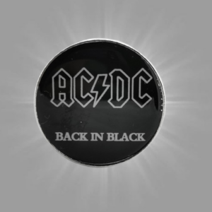 Метална пин значка на AC/DC "Back in Black"