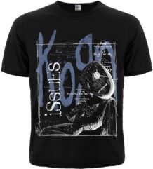 Лице на мъжка тениска с щампа Korn Issues с куклата от албума