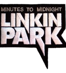 Квадратна бродирана рок нашивка на Linkin Park с робота от албума Reanimation
