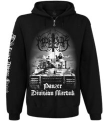 Метъл суичер с цип Marduk Panzer Division предна част с танк и лого
