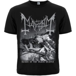 Мъжка метъл тениска Mayhem Dawn of the Black Hearts с оригинална обложка на албума
