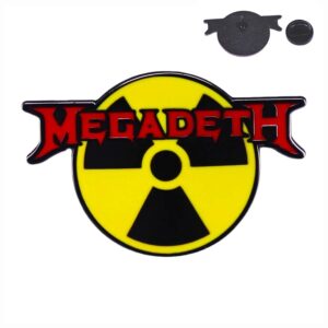 Пин на Megadeth със знака на радиацията