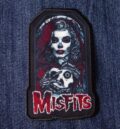 Рок нашивка Misfits Lady Skeleton с готическа бродерия на жена скелет