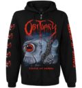 Метъл суичер с цип Obituary Cause of Death предна част с лого и око