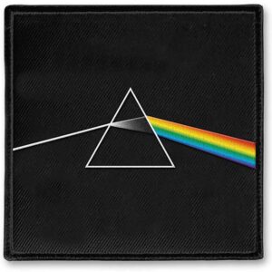 Принтирана рок нашивка на Pink Floyd с призма и дъга от албума Dark Side of the Moon