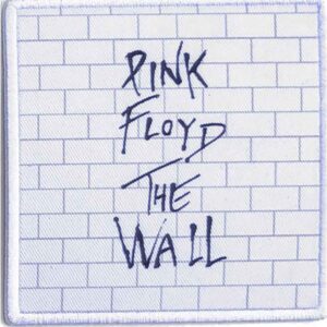 Квадратна рок нашивка на Pink Floyd с дизайн на тухлената стена от The Wall
