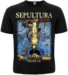 Черна метъл тениска Sepultura с обложката на албума Chaos A.D.