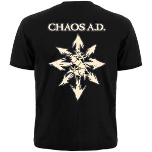 Метъл тениска Sepultura Chaos A.D. с двустранна ситопечатна щампа - Hover Image
