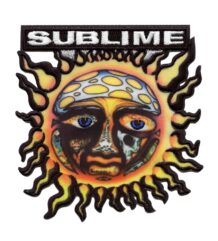 Цветна пънк нашивка Sublime с логото Sun Face и надпис
