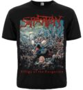 Лице на черна метъл тениска Suffocation с обложката на албума Effigy of the Forgotten