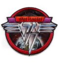 Кръгла рок нашивка на Van Halen с логото на групата и планетата Земя