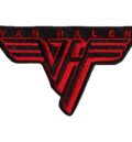 Малка везана метъл нашивка на Van Halen с червено крилато лого