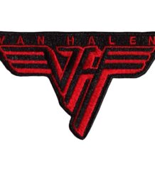 Малка везана метъл нашивка на Van Halen с червено крилато лого