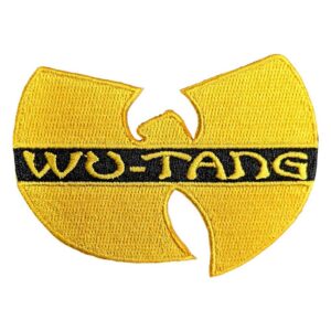 Оригинална хип хоп нашивка на Wu-Tang Clan с жълтото лого на групата