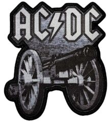Лицензирана рок нашивка на AC/DC с оръдието от For Those About to Rock