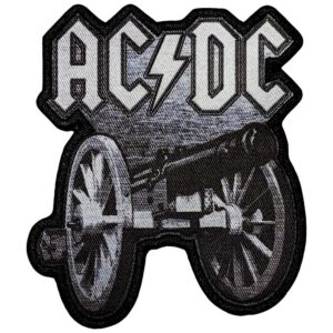 Лицензирана рок нашивка на AC/DC с оръдието от For Those About to Rock
