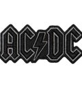 Бродирана рок нашивка AC/DC лого на черен фон