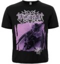 Предна част на оригинална метъл тениска Katatonia с виолетов принт Brave Murder Day
