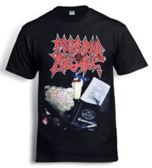 Лицева страна на черна метъл тениска Morbid Angel Covenant с обложката на албума