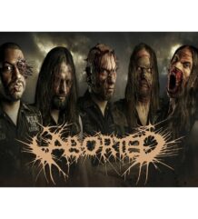 Брутален плакат на Aborted с бандата
