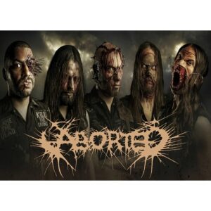 Брутален плакат на Aborted с бандата