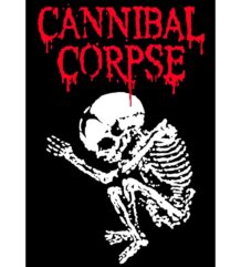 Плакат на Cannibal Corpse със скелета