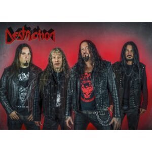 Супер плакат на Destruction с групата