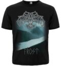 Мъжка метъл тениска Enslaved Frost с лого и синя ледена щампа на предната част