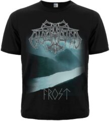Мъжка метъл тениска Enslaved Frost с лого и синя ледена щампа на предната част