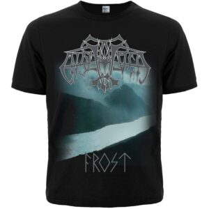 Мъжка метъл тениска Enslaved Frost с лого и синя ледена щампа на предната част