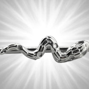 Обеца индъстриъл със змия от стомана